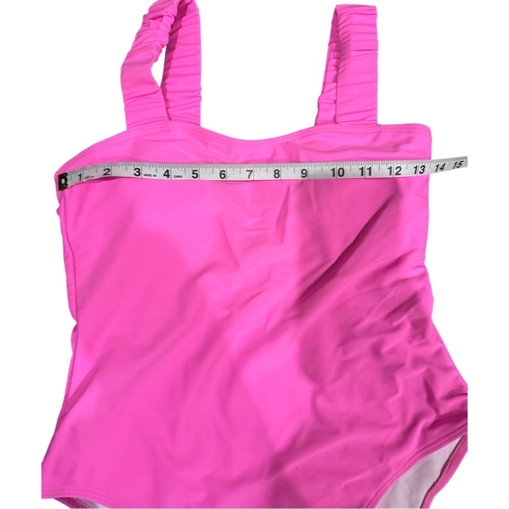 Zaful Pink Scrunched Strap One piece Bathing suit Size M - Picture 8 of 9
